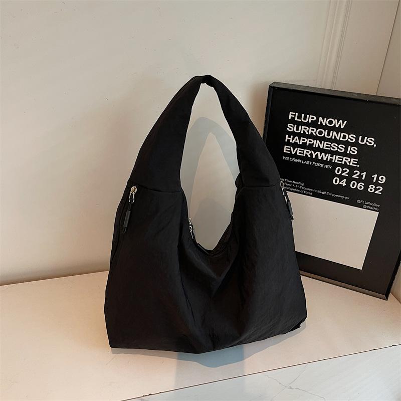 Literary Style Retro Casual Shoulder Bag 2025 Autumn New Lazy Style Tote Bag Shoulder Underarm Canvas Bag