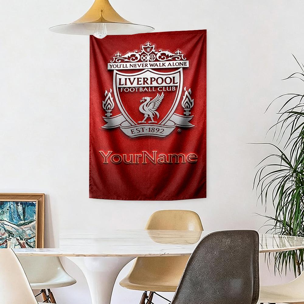 Liverpool Custom Your Name Wall Decor Tapestry Art For Pet Memorial Birthdaywedding Party Backdrop Family Gift