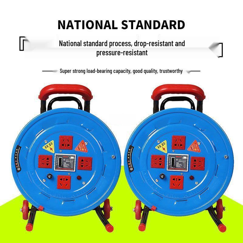 Mobile Cable Reel Spool: Empty Winder for Cables, Take-up and Extension Cord Management