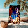 Personalized customized proof beach towel with Ice Age Dawn of the Dinosaurs pattern - soft, absorbent,quick-drying,perfect swimming,camping&bathing