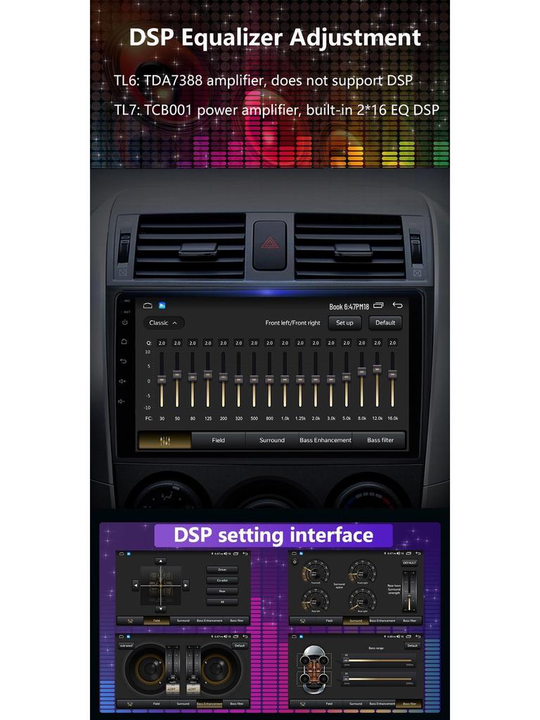 Android Large Screen Navigator for SsangYong Kyron 2005-2005