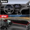 Автомобильные аксессуары для Toyota Camry 70 XV70 Hybrid 2022 2023 2024, крышка приборной панели, избегайте света, коврик, анти-УФ-ковер, нескользящий