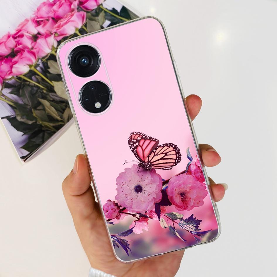6.43" For OPPO Reno8 T 4G Case Soft Silicone Cover Cute Fashion Printed Bumper Funda For OPPO Reno 8T CPH2481 Coque Reno8T Cover