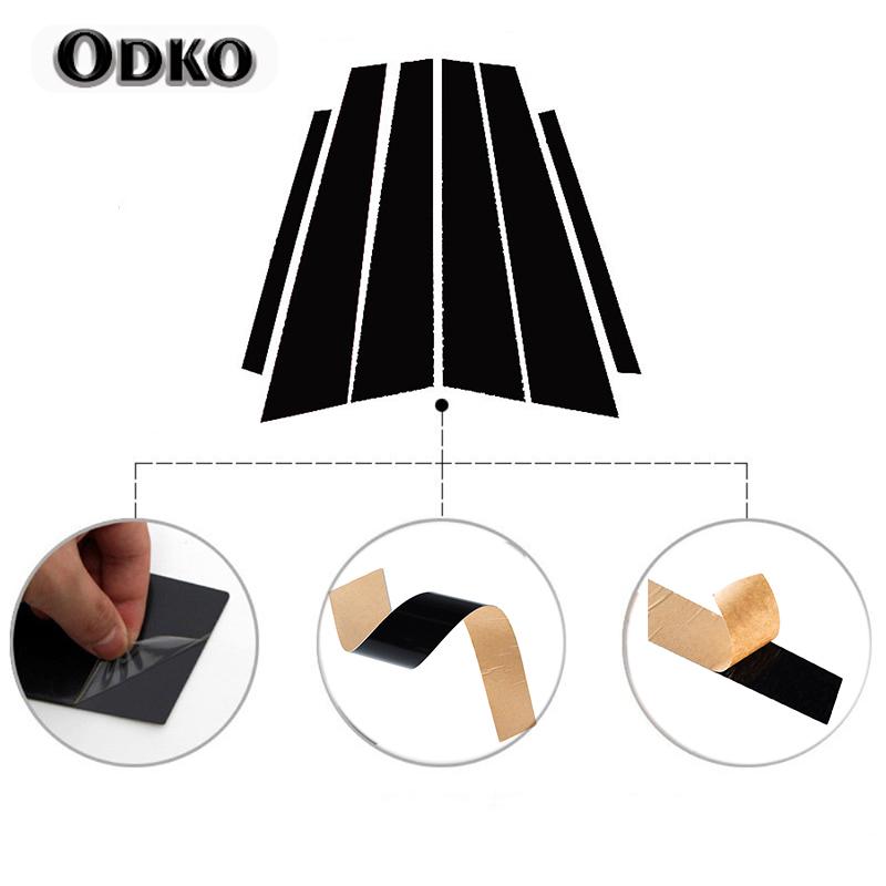 Car Accessories For Mercedes-Benz C-Class (W203) 2001 2002 2003 2004 2005-2007 Door Window Pillar Posts Cover Trim Kits Stickers