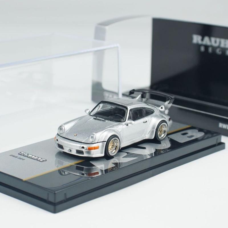 TW 1:64 RWB 964 911 Литые модели автомобилей и игрушечные транспортные средства из сплава Модель автомобиля Масштабная модель Миниатюрная модель автомобиля Игрушки Для детей