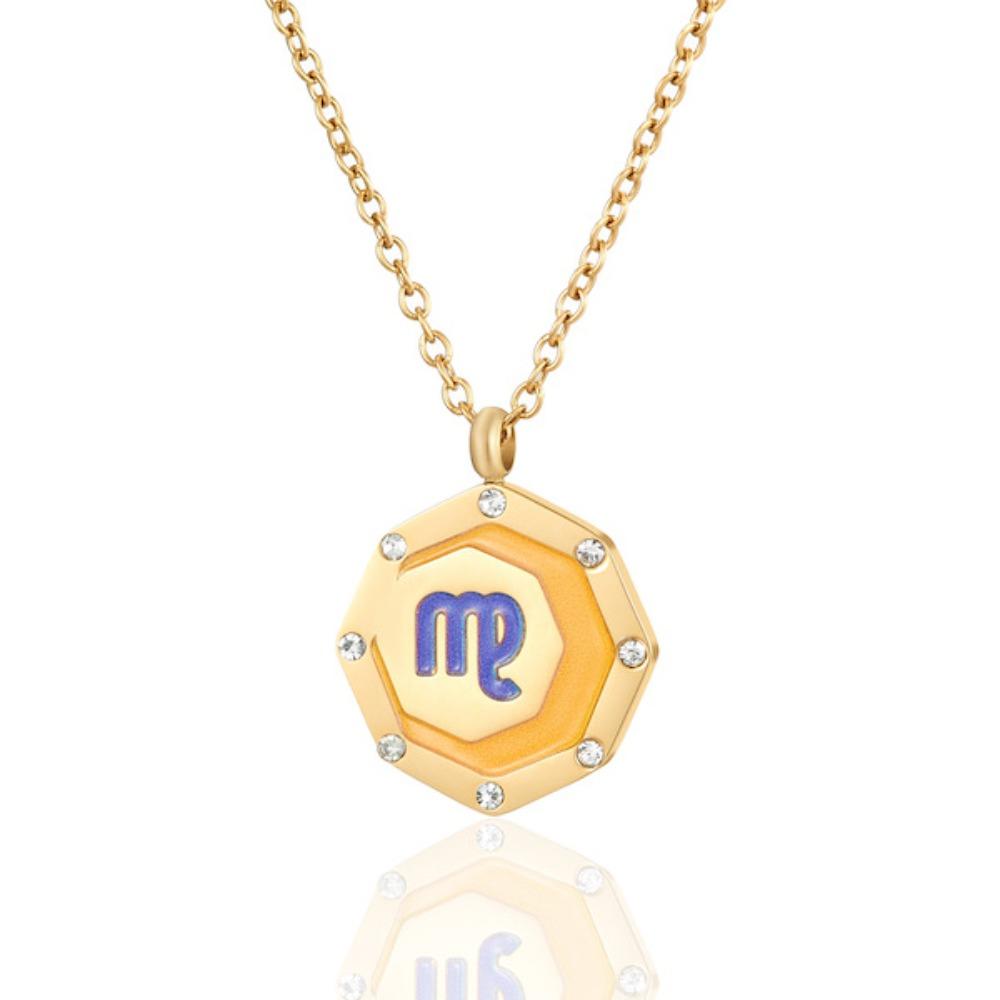 Цепи из титановой стали, 12 знаков зодиака, ожерелье с подвеской, корейский стиль, ювелирные изделия, модный дизайн