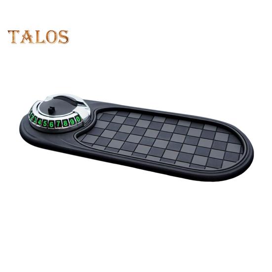 Многофункциональный автомобильный противоскользящий коврик с временным парковочным номером, держатель для мобильного телефона на приборную панель автомобиля, вращающийся на 360 градусов