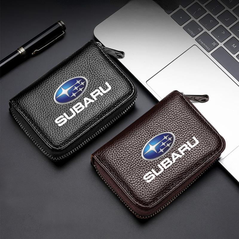 Кошелек из натуральной кожи для водительского удостоверения, ID-карты, банковских карт для Subaru Forester Impreza Outback Legacy Tribecacar WRC XV