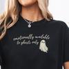 Emotionally Available To Ghosts Only Comfort Colors Shirt Antisocial Goth Witch Tee Anti Valentines