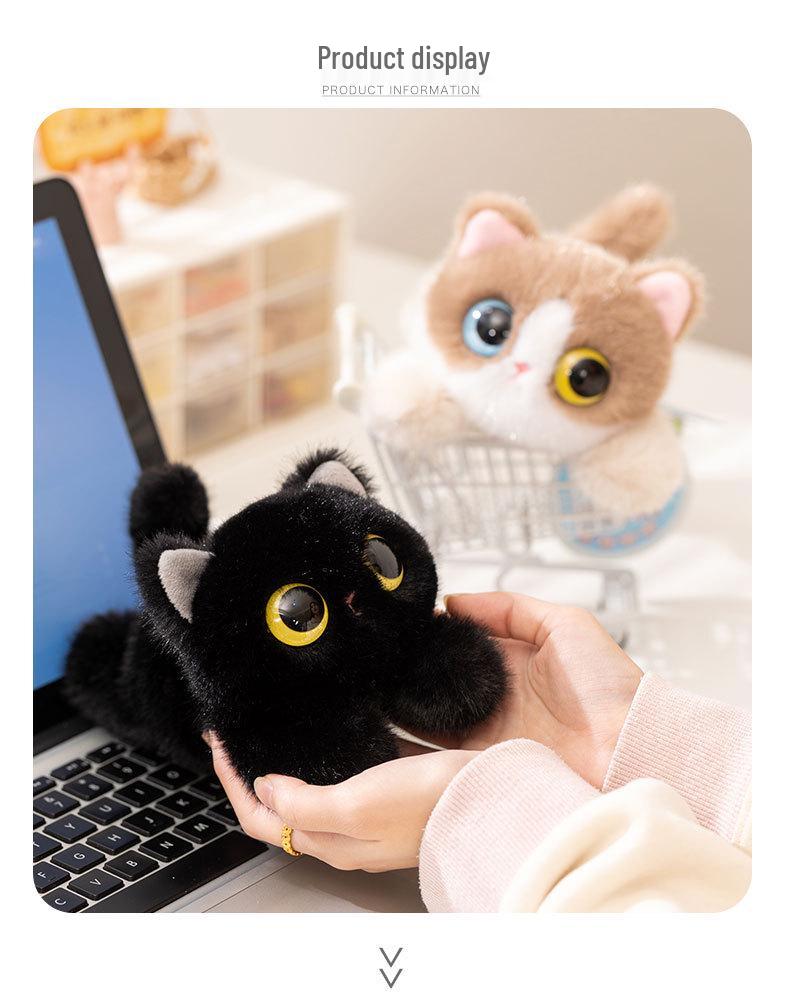 Красочная кукла-котенок с тремя глазами - Милый подарок на день рождения для детей, Утешающий компаньон