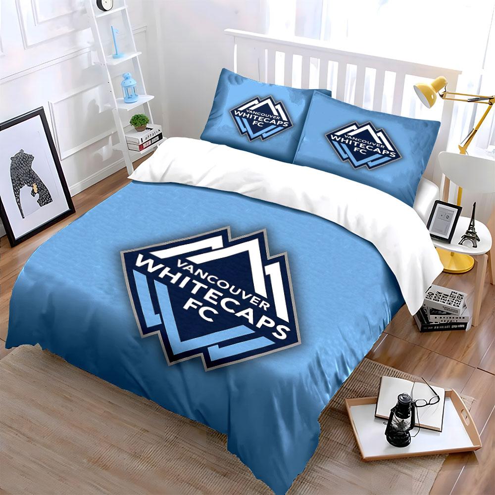 "Vancouver Whitecaps FC Bedding" Bedding Duvet Cover Set Duvet Cover Pillowcases (1 * Duvet Cover 2 * Pillowcases, without duvet insert)