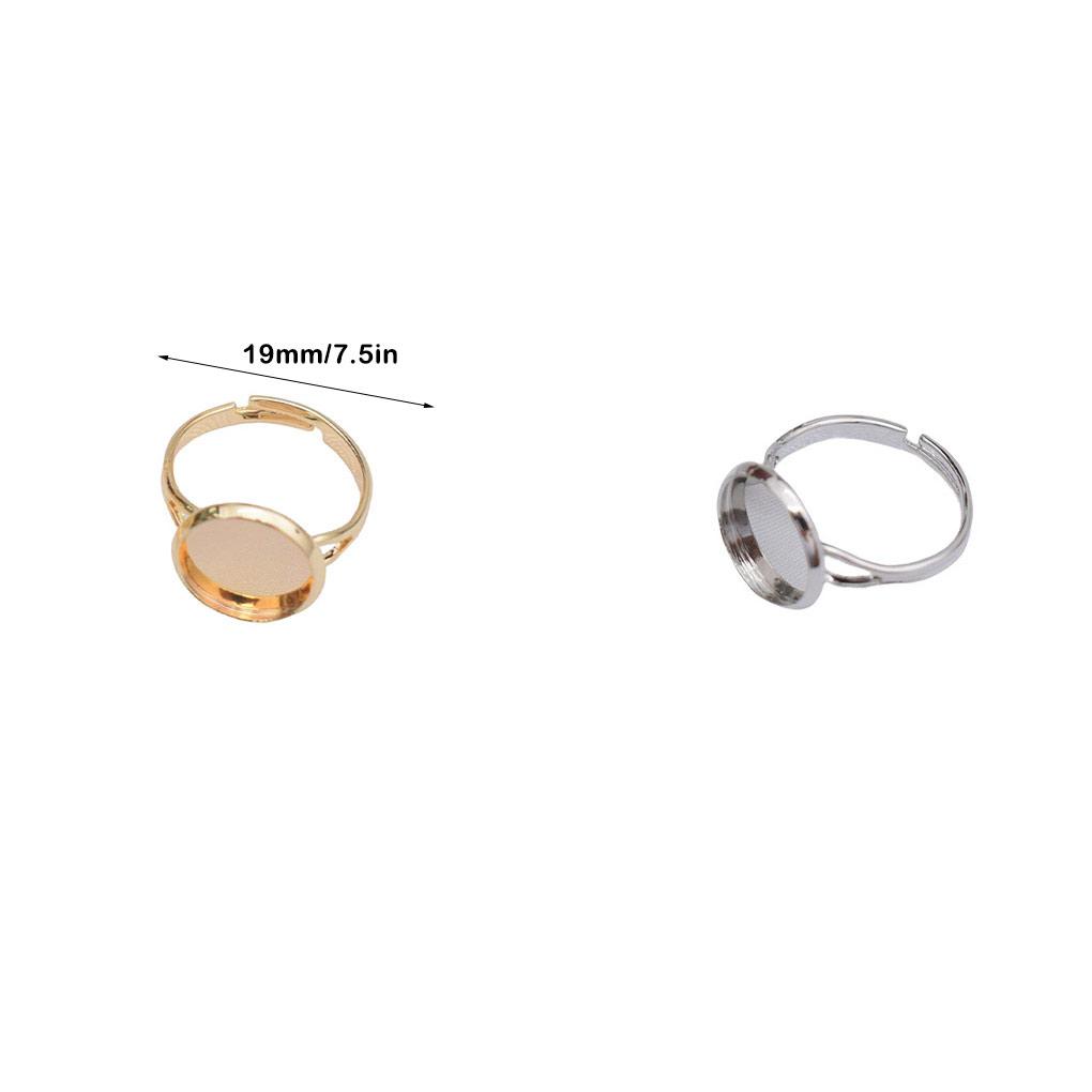 Латунная основа для кольца Портативный DIY Модный Регулируемый Открытый конец Однотонный 12 мм Держатель для изготовления ювелирных изделий Фурнитура Аксессуары