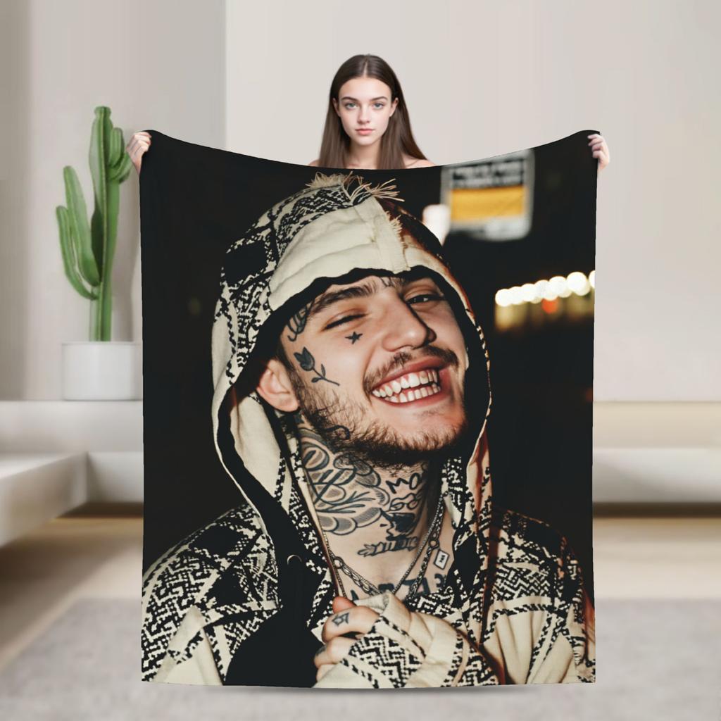 Плед Lil Peep Love Warm Плед для путешествий американского рэпера Плюшевое постельное белье Мягкие пледы для дивана и кровати Фланелевое покрывало Чехол для дивана-кровати
