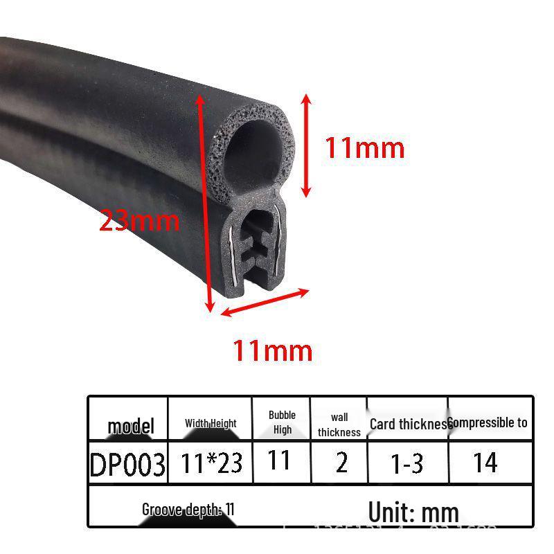 U-образные уплотнительные ленты из вспененной резины для шкафов и автомобильных дверей