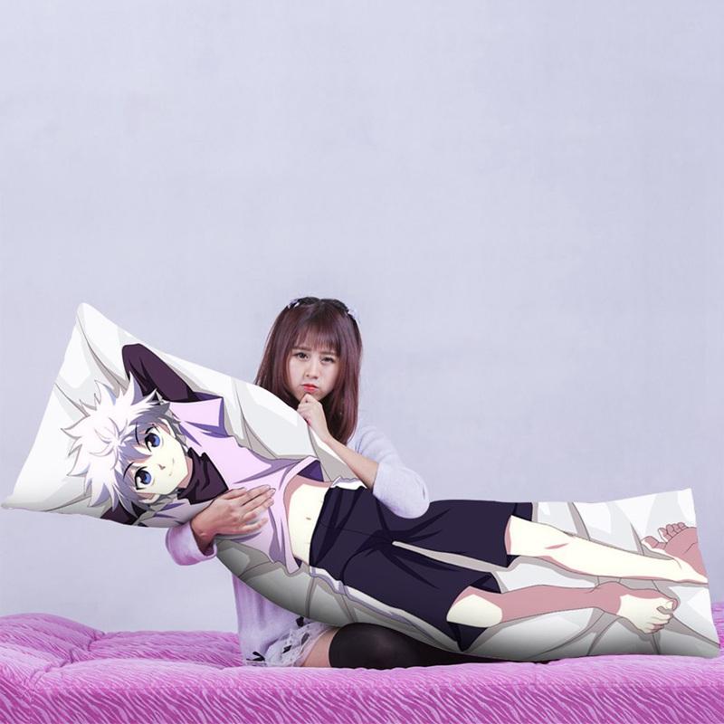 Аниме Hunter X Hunter Killua Zoldyck Косплей обнимающее тело наволочка 2-сторонняя наволочка для постельного белья с принтом персиковая кожа