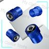 4Pcs Emblem Car Wheel Tire Valve Caps Tyre Rim Stem Airdust Waterproof Covers For Ssangyong Actyon Sport Korando Rexton Kyron
