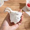 Бытовая керамика Соусница Милый кролик Кот Фигурки животных Тарелка для закусок Кухонная миска для уксуса Посуда для десертов в ресторане отеля