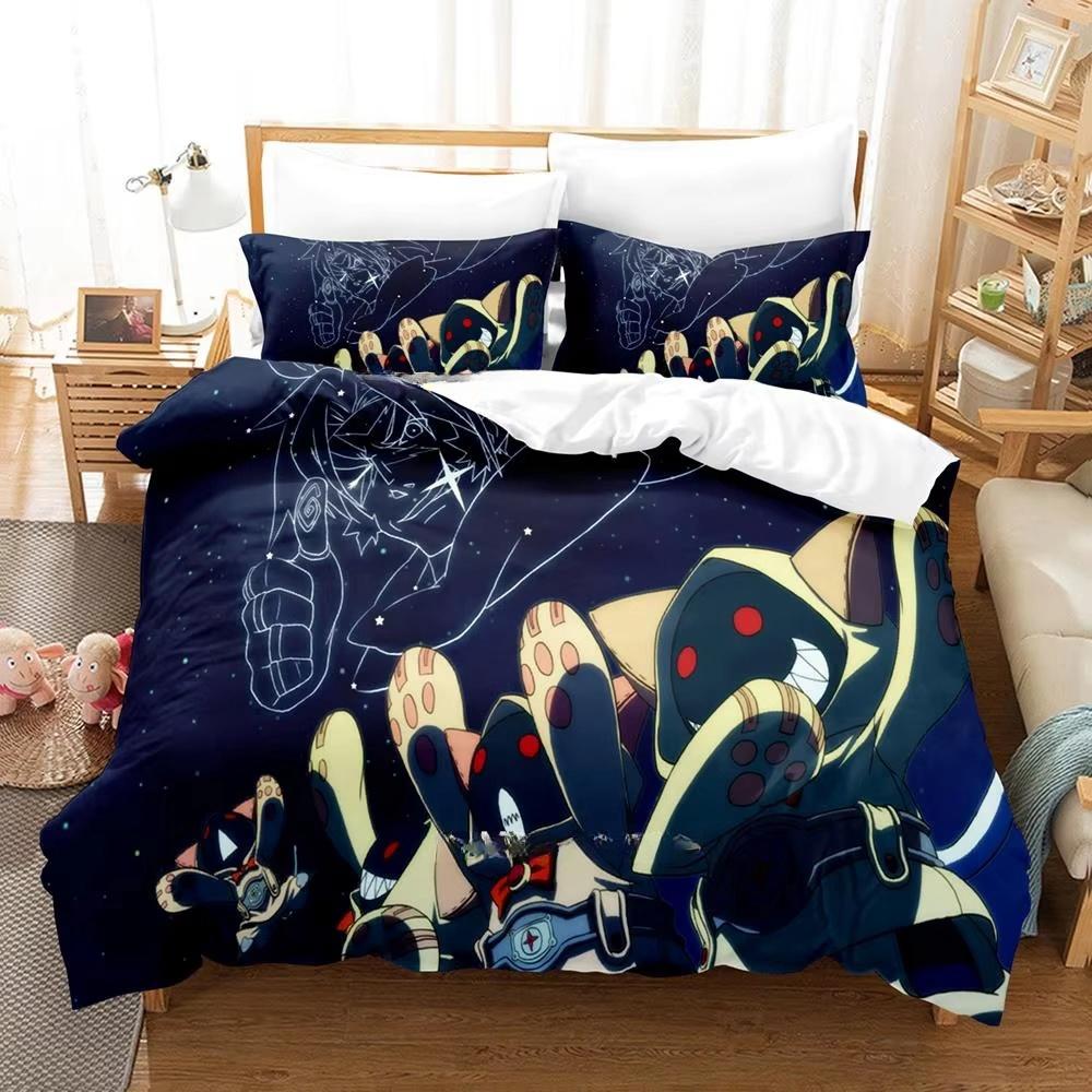 Новый 3D-принт Аниме Blazblue Комплект постельного белья Мультфильмы Набор из трех предметов Взрослый Детский Спальня Пододеяльник Комплекты Домашний текстиль