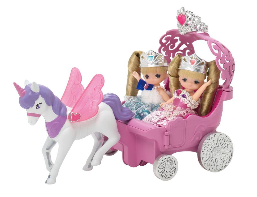 Dreaming Princess Twin Princess Carriage Licca-chan Miki-chan Maki-chan