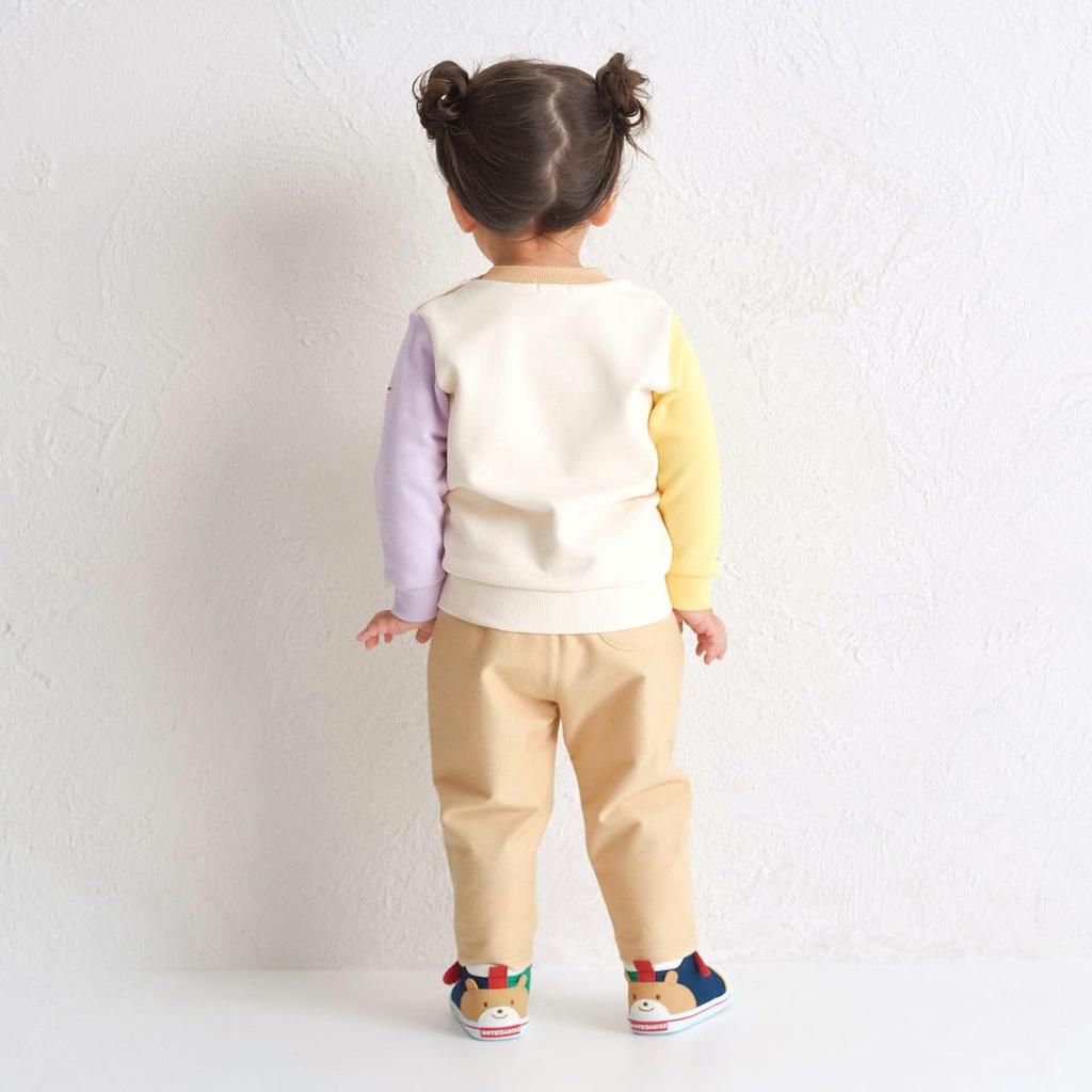 MIKIHOUSE HOT BISCUITS Свитшот для мальчиков и девочек, для младенцев, для детей, 80 см, слоновая кость, 70-5602-688