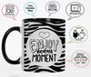 Inkdotpot 11 унций керамические кофейные кружки Наслаждайтесь каждым моментом Позитивное мышление Цитаты Подарок для