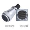 ZHQCN WS48 TQ+Z Водонепроницаемый Штекер M48 Розетка Панельная 5 7 20 27 38 42 Контакта Промышленный Авиационный Разъем Электрический