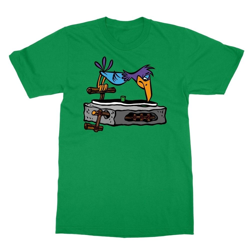 Vintage Cartoon Retro Record Player Graphic Funny Men’s Tee Unisex T-Shirt