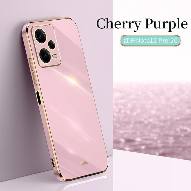 Роскошный чехол для телефона с квадратным покрытием для Xiaomi Redmi Note 12 Pro Plus Note12 Pro Plus + 5G, противоударная мягкая силиконовая задняя крышка