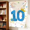 Украшение-фон для дня рождения Shicai с цифрой - Синий 10
