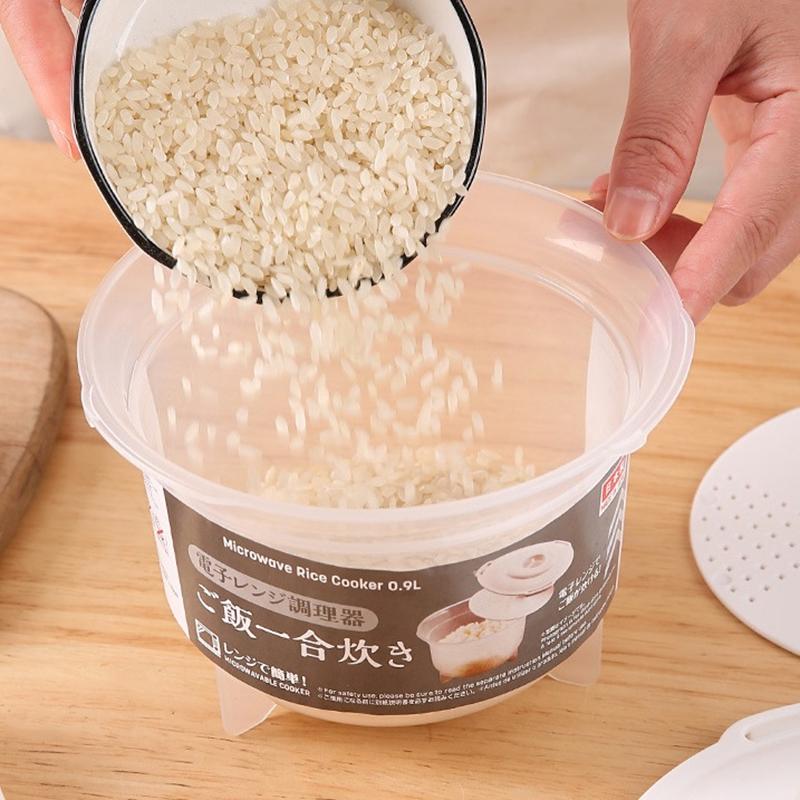 900 мл микроволновая печь рисоварка многофункциональная пароварка приготовление горячего супа бенто ланч-бокс пищевая полипропиленовая кухонная утварь для приготовления на пару
