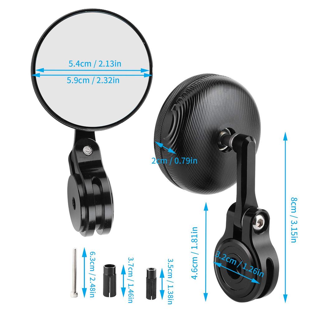 Складные зеркала на руль мотоцикла, модифицированные, 1 алюминиевые, прозрачные, заднего вида, улучшенные для вождения, сменные зеркала, зеркала, пара, корпус,
