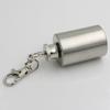 1 OZ Stainless Steel Mini Hip Flask with Keychain Screw Cap Portable Alcohol Flask Liquor Whiskey Bottle Outdoor Travel Gifts