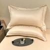 2 шт./Коллекция Наволочка из натурального шелка тутового дерева Однотонная Наволочка-конверт Постельное белье Наволочка для подушки для сна 48X74 Наволочка