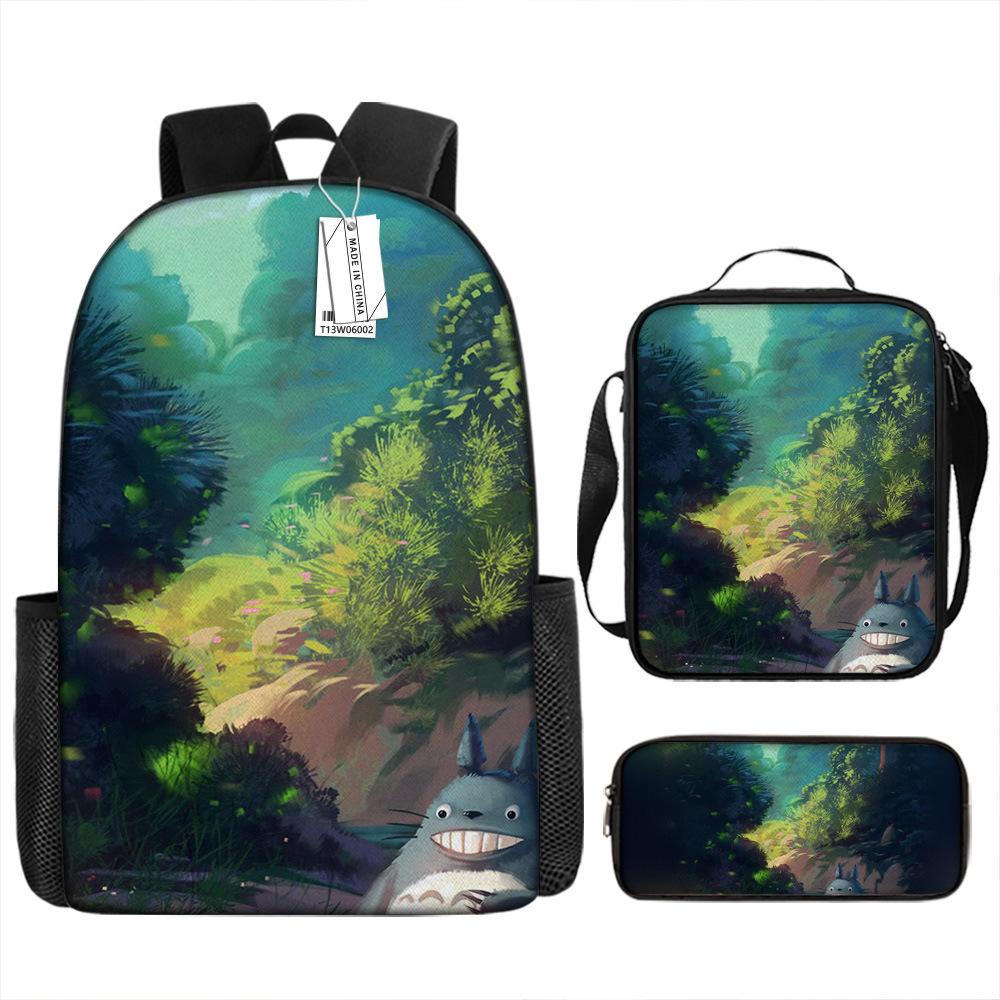 Моя соседская шиншилла, окружающий анимационный рюкзак, европейский и американский ретро школьный рюкзак