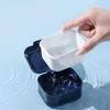 Portable Denture Retainer Soaking Case Multi-Purpose Mouthguards Braces Storage Box Nail Drill Tool Organizer