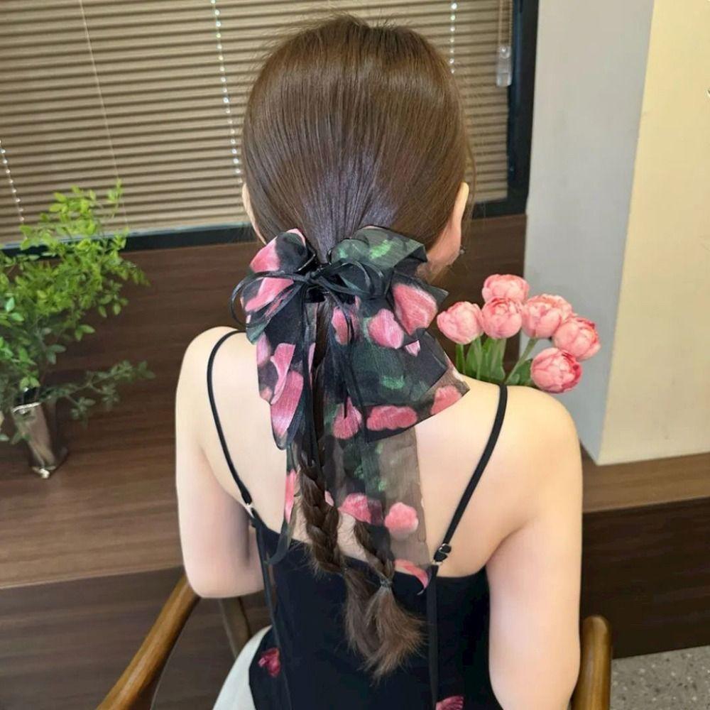 1Pcs Elegant Tail Clips Fashionable Hair Claw Durable Chiffon Hair Clip  Hair Accessories