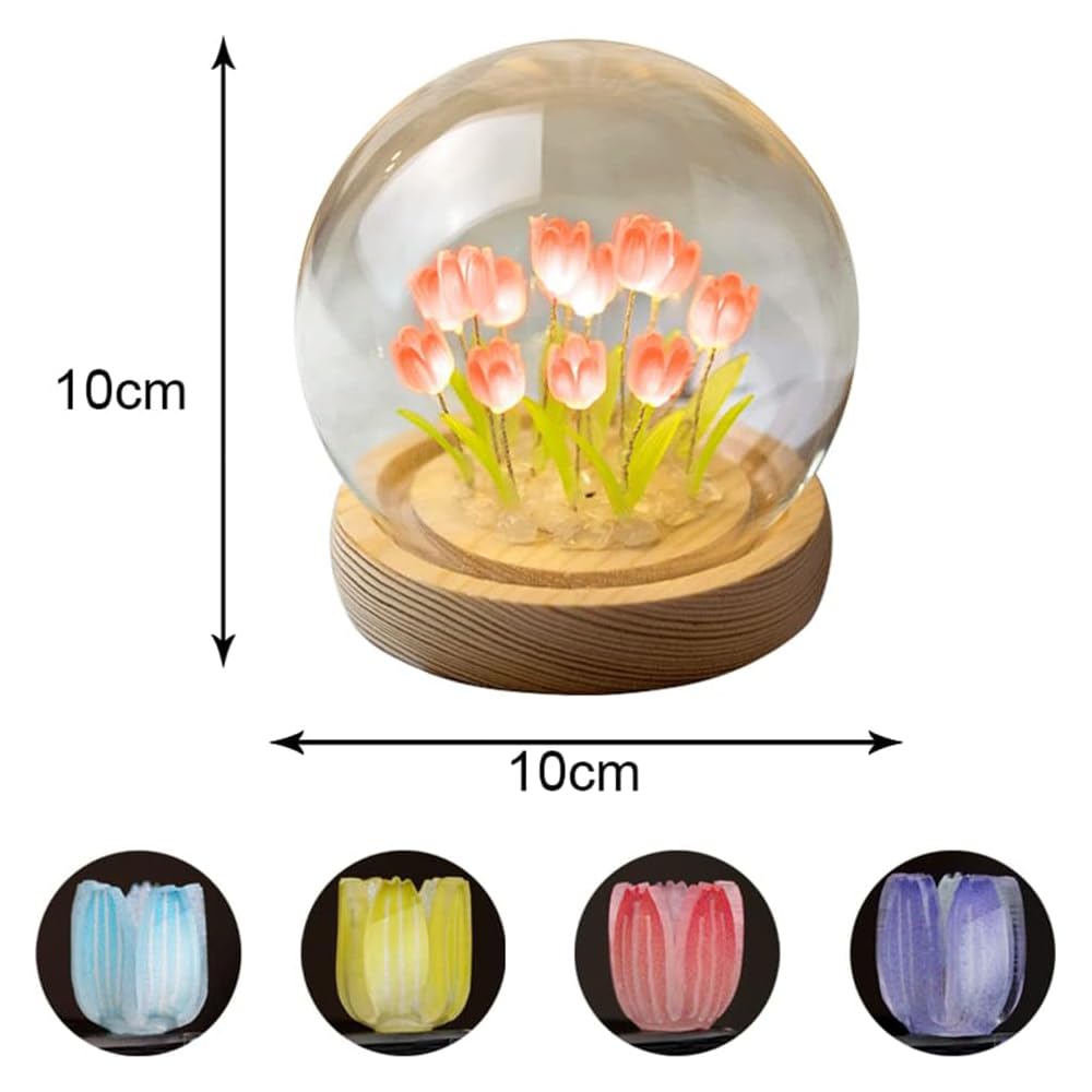Интерьер Ночь Стильный Тюльпан Настольный светодиодный светильник Полный стенд Настольный скандинавский подарок на день рождения Свет, Свет, Подарок, Украшение, Атмосфера, Свет,