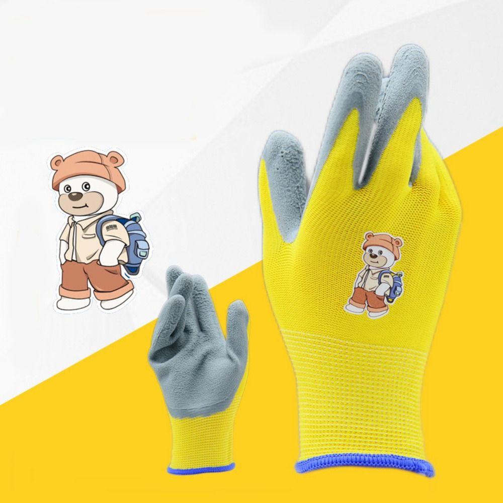 Durable Kids Gardening Glove Non-Slip Garden Glove Portable Work Gloves  Collect Seashells
