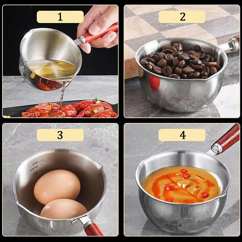 Pot Saucepan Pan Milk Sauce Cooking Soup Oil Pots Warmer Stock Ladle Induction Butter Melting Coffee Noodle Casserole Mini Boil