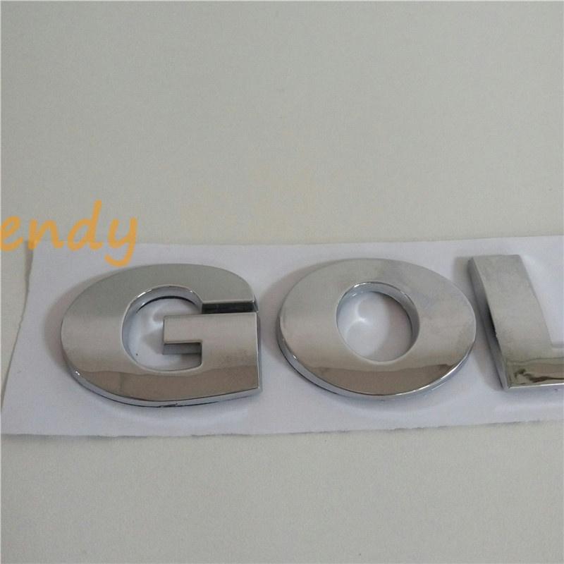 Car Truck 3D Letter Emblem Sticker Rear Badge for G/o/lf ABS Logo Chrome Black Vehicle Trunk Tail Nameplate Auto Styling