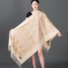 70 * 200cm Autumn And Winter New Women'S Solid Color Versatile Simple Tassel Imitation Cashmere Mohair Scarf Warm Scarf Atmosphere Shawl