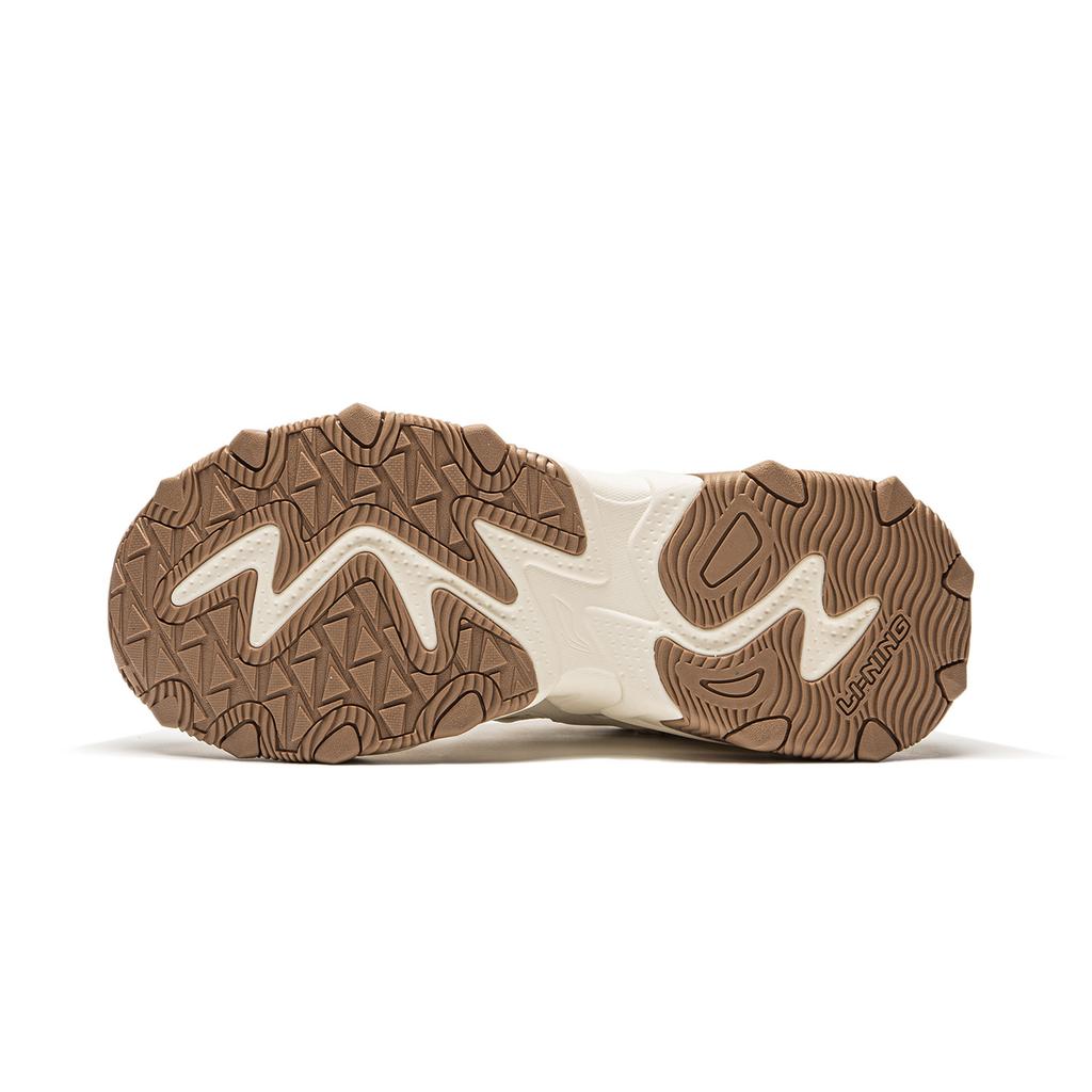 Li-Ning Cat Paw Lite 2 Thick Sole Height Increasing Cushioning Retro Classic Plush Non-Slip Wear-Resistant Low-Top Casual Shoes AGCU176-10