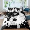 3D Print Yin Yang Duvet Cover King Queen Boho Trippy Psychedelic Art Comforter Cover Gossip Spark Bedding Set