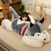 120CM Giant Husky Plush Toys Dog Stuffed Animals Long Pillow Doll for Kids Girlfriend Birthday Gift Home Decor