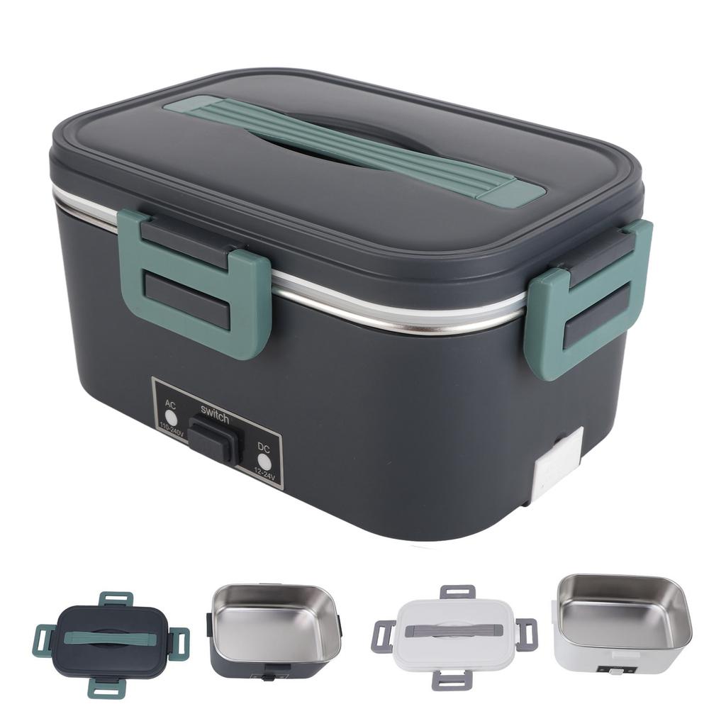 Электрический ланч-бокс 1,8 л с циркуляцией воздуха на 360 градусов, подогрев, вкладыш из нержавеющей стали SUS304, можно мыть в посудомоечной машине, портативный ланч-бокс