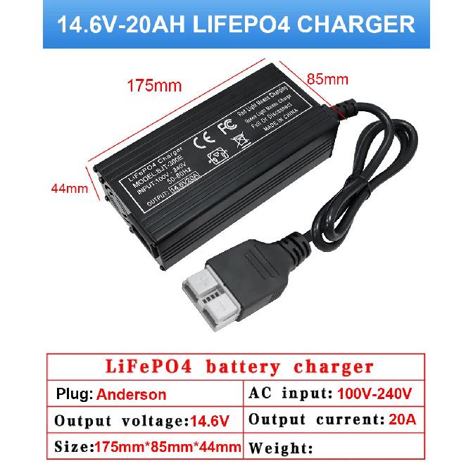 Умное зарядное устройство VariCore 14.6V 20A/10A для аккумуляторов Lifepo4 110-220V 4S 12V, мощное зарядное устройство для литий-железо-фосфатных аккумуляторных сборок