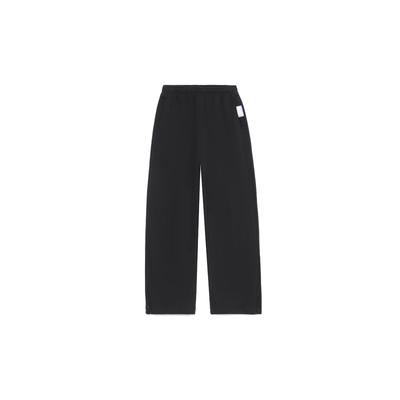 Li Ning Sports Fashion Series однотонные флисовые свободные брюки-джоггеры женские черные AKLRF66-1