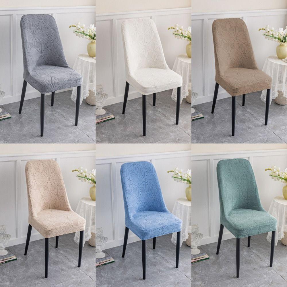 Dustproof Jacquard Chair Cover Chair Cushion Home Stool Cover Elastic Arc Chair Cover  Restaurant
