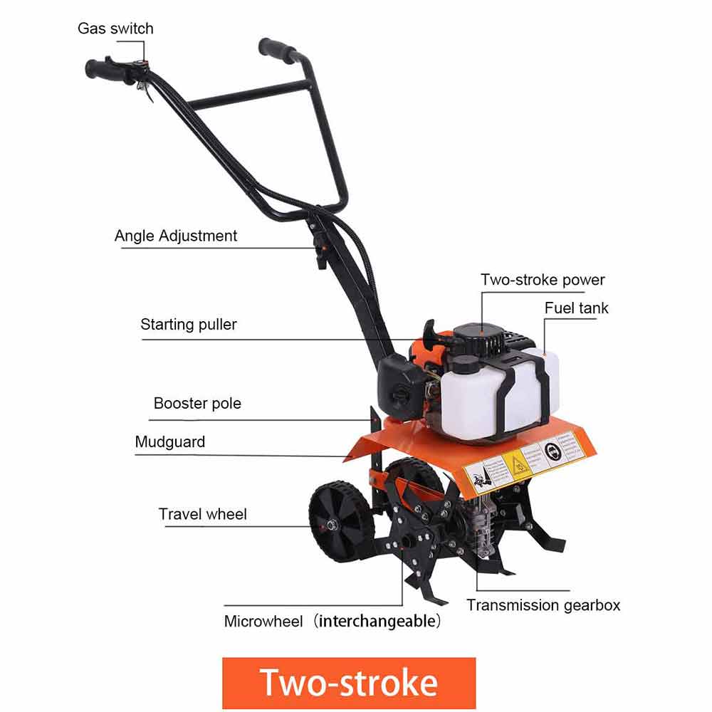Двух/четырехтактный сельскохозяйственный садовый инструмент бензиновый роторный культиватор мини-типа уличный многофункциональный роторный культиватор микрокультиватор