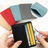 1PCS Man Purses Ultra Thin Mini Business Bank Credit Card Holder Wallet Simple Black Women Small Coin Cards Cover Pouch Case Bag